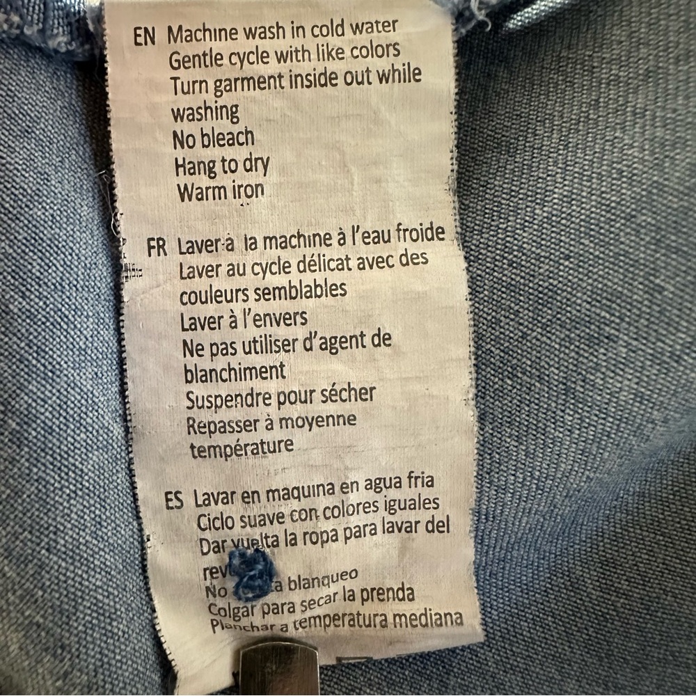 Y2K STREETWEAR SOCIETY Chambray Tencel Soft Grunge Indie Denim Y2K Inspired - Picture 5 of 5